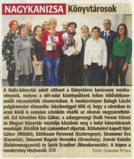 Zalai Hírlap 2019 12 11 287sz 3old - NAGYKANIZSA Könyvtárosok.jpg Zalai Hírlap 2019 12 11 287sz 3old - NAGYKANIZSA Könyvtárosok.jpg